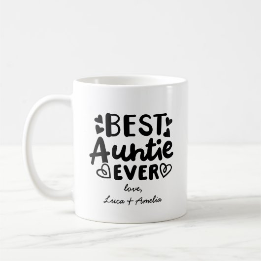 子供最高のの名前を持つ「おばあちゃんパーソナライズされたは」 コーヒーマグカップ (左)