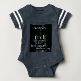 子供服バスケットボールベビーボディスーツ ベビーTシャツ