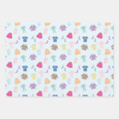 子供服ランドリー柄ラッピング紙 ラッピングペーパーシート (正面)