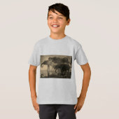 子供服装または象のTシャツ Tシャツ (正面フル)