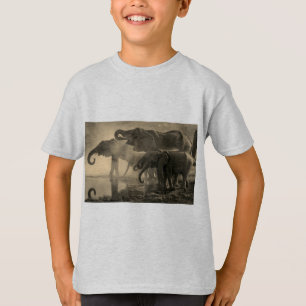 子供服装または象のTシャツ Tシャツ