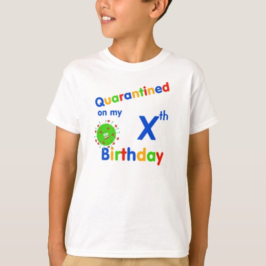 子供検疫誕生日 Tシャツ (正面)