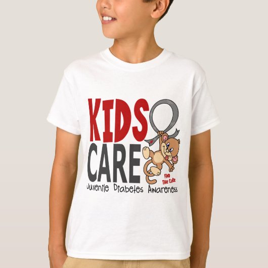 子供気に1人性糖尿病 Tシャツ (正面)