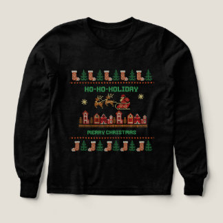 子供用おもしろクリスマスセーター サンタTシャツ