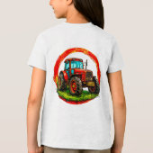 子供用おもちゃトラクター トライブレンドＴシャツ (裏面)