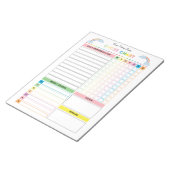 子供用お手伝いチャートメモ帳（特典付き） ノートパッド (アングル)