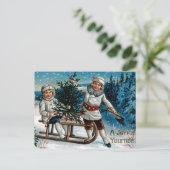 子供用そり ポストカード (スタンド正面)