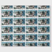 子供用そり ラッピングペーパー (フラット)