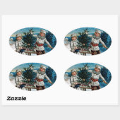 子供用そり 楕円形シール (シート)