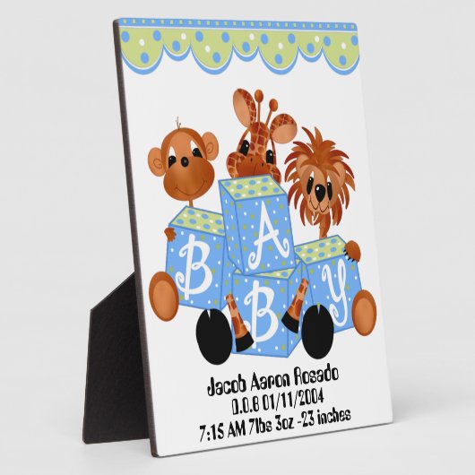 子供用にパーソナライズ保存画像誕生あなたのプラーク フォトプラーク (側面)