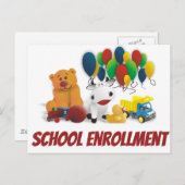 子供用のおもちゃ インビテーションポストカード (正面/裏面)