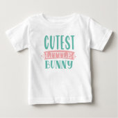 子供用のかわいいウサギのイースターTシャツ ベビーTシャツ (正面)