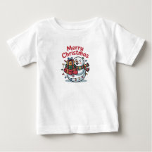 子供用のかわいいクリスマスTシャツ