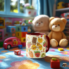 子供用のカスタマイズフルーツマグカップ マグカップ