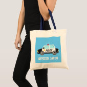 子供用のサイレン付きクラシックパトカー トートバッグ (正面(商品))