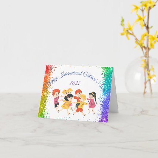 子供用のデイカード カード (黄色い花)