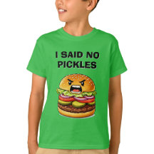 子供用のピクルスが嫌いな面白いTシャツ