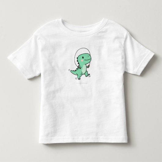 子供用の可愛いT-Rex縄跳び トドラーTシャツ (正面)