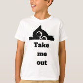 子供用の猫Tシャツ Tシャツ (正面)