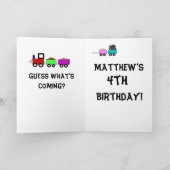 子供用の誕生日カードをカスタマイズ作る! カード (内部)