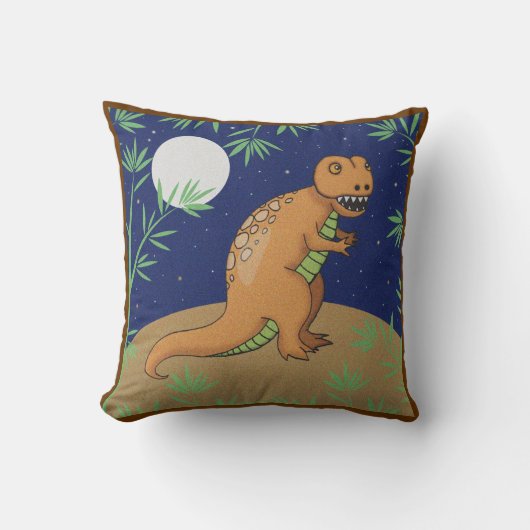 子供用のT-Rex恐竜枕 クッション (正面)