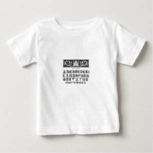 子供用アルファベットシャツ ベビーTシャツ