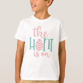 子供用イースターエッグTシャツ「The Hunt is On」 Tシャツ (正面)