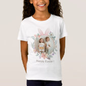 子供用イースター フォトTシャツ エレガント パステル Tシャツ (正面)