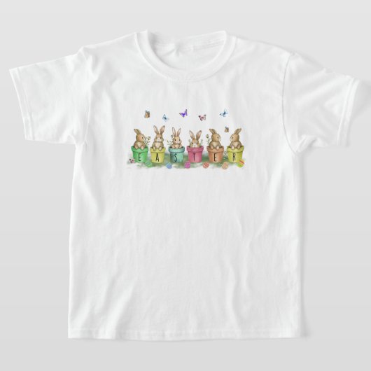 子供用イースターTシャツ Tシャツ (レイダウン)