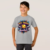 子供用ウェストバージニア野球Tシャツ Tシャツ (正面フル)