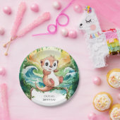 子供用オッターカラフル誕生日 ペーパープレート (パーティー)