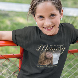 子供用オーダーメイド 写真メモリアルTシャツ Tシャツ