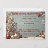 子供用カウボーイクリスマスワルツクリスマスカード シーズンカード (裏面)