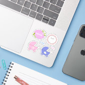 子供用カスタマイズ, 子供, ビンテージ, レトロ, 子供 シール (ノートパソコンとiPhone)