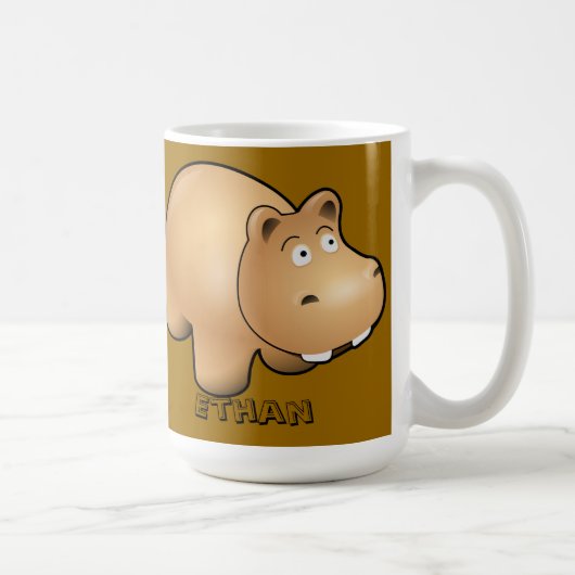 子供用カスタムヒポマグ コーヒーマグカップ (右)