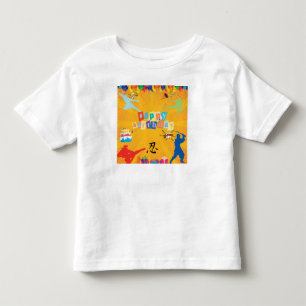 子供用カスタム忍者誕生日パーティー トドラーTシャツ