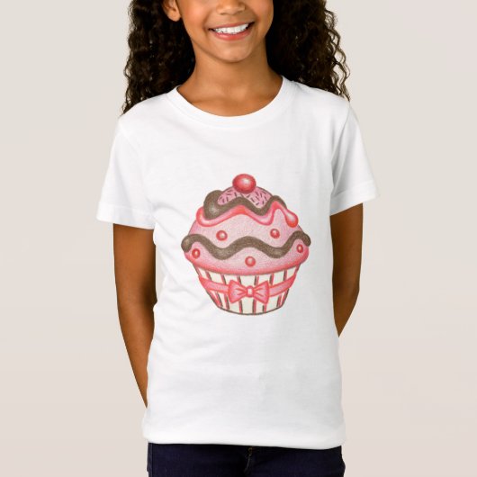 子供用カップケーキTシャツ Tシャツ (正面)
