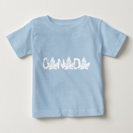 子供用カナダフーディーカナダのお土産子供用シャツ ベビーTシャツ (正面)