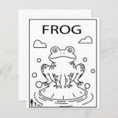 子供用カラーリングページ (正面/裏面)