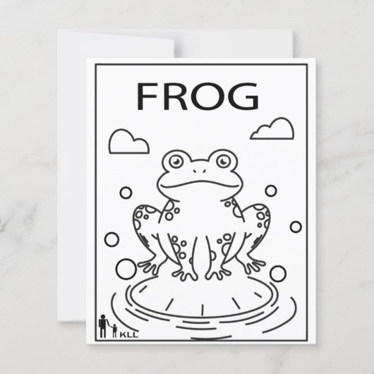 子供用カラーリングページ (正面)