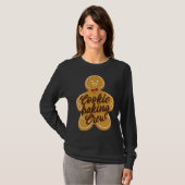 子供用クッキー作りクリスマスビスケット焼き Tシャツ (正面フル)