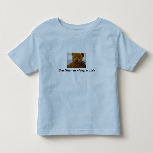 子供用クマのハグTシャツ トドラーTシャツ (正面)