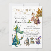 子供用クラシック童話イラスト 招待状 (正面)