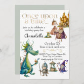 子供用クラシック童話イラスト 招待状 (正面/裏面)