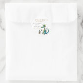 子供用クラシック童話ドラゴンと騎士 ラウンドシール (バッグ)