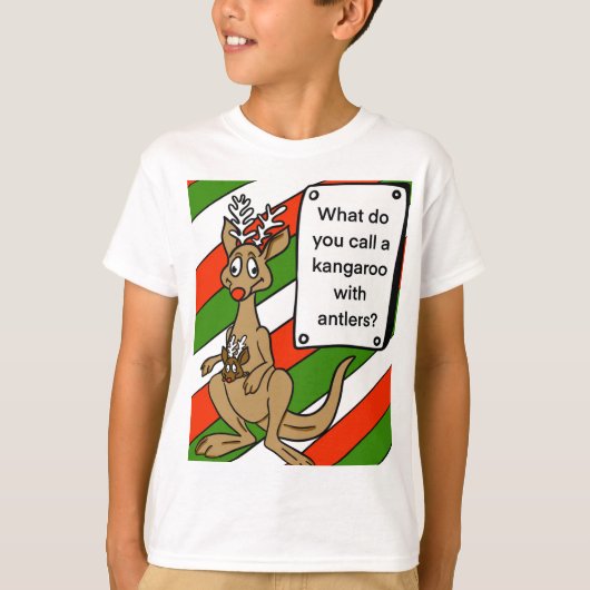 子供用クリスマスジョークTシャツ Tシャツ (正面)
