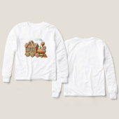 子供用クリスマストレインTシャツ (デザイン 正面&背面)