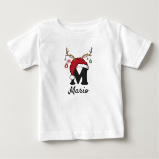 子供用クリスマスレターTシャツ ベビーTシャツ
