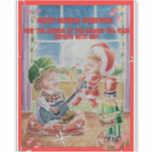 子供用クリスマス音楽ステッカー シール (正面)