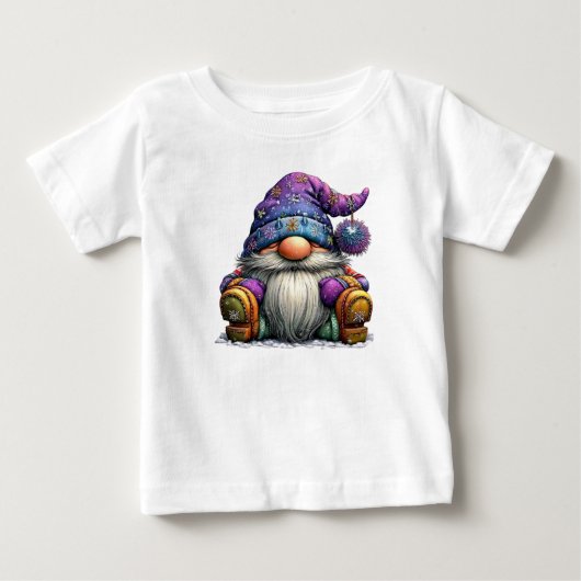 子供用クリスマスGronmeジャージーTシャツ ベビーTシャツ (正面)